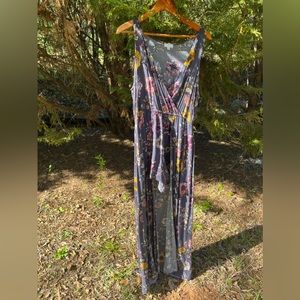 Large Boutique Floral Romper with Skirt